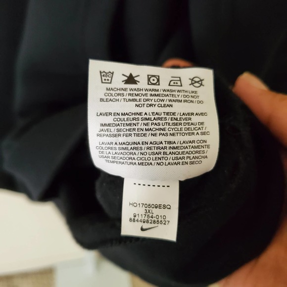 NIKE Men's NBA Golden State Warriors Black & White Drawstring Tie Hoodie sz 3XL - Picture 7 of 9